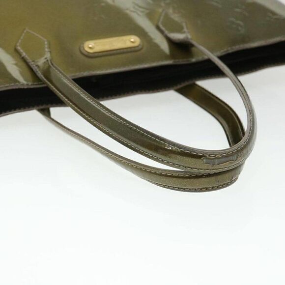 LOUIS VUITTON Monogram Vernis Wilshire GM Tote Bag Gris - Picture 7 of 15